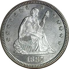 1887 Coins Seated Liberty Half Dollar Prices