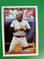 Tony Gwynn #180 Baseball Cards 1991 Topps Tiffany Prices