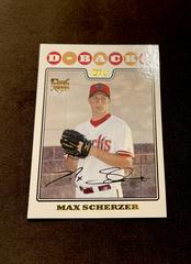 Max Scherzer [Gold Foil] Baseball Cards 2008 Topps Update & Highlights Prices