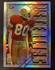 Jerry Rice [Refractor w/Coating] #50 Football Cards 1996 Topps Finest Prices