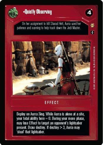 Quietly Observing [Limited] Star Wars CCG Tatooine