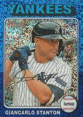 Giancarlo Stanton [Blue Sparkle Refractor] #33 Baseball Cards 2024 Topps Heritage Chrome Prices