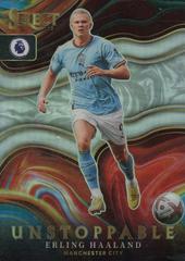 Erling Haaland #20 Soccer Cards 2022 Panini Select Premier League Unstoppable Prices