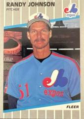 Randy Johnson [Marlboro Ad on Scoreboard] Baseball Cards 1989 Fleer Prices