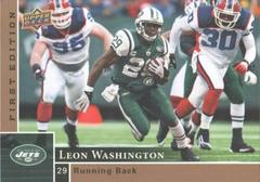 Leon Washington Football Cards 2009 Upper Deck First Edition Prices