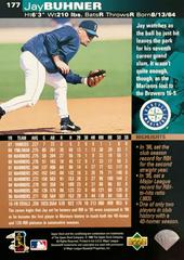 Rear | Jay Buhner Baseball Cards 1997 Upper Deck