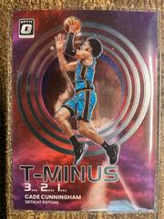 Cade Cunningham #8 Basketball Cards 2022 Panini Donruss Optic T Minus 3 2 1 Prices