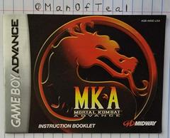 Manual  | Mortal Kombat Advance GameBoy Advance