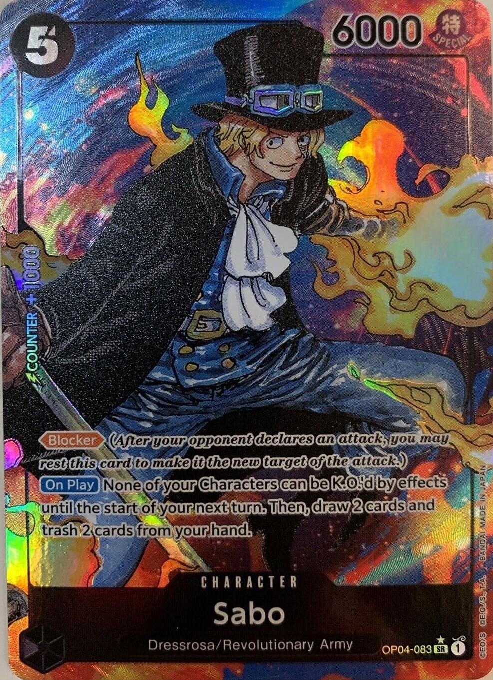 Sabo [Alternate Art] OP04-083 One Piece Kingdoms of Intrigue