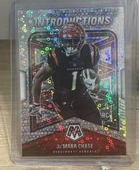 Ja'Marr Chase [No Huddle Silver] Football Cards 2021 Panini Mosaic Introductions Prices