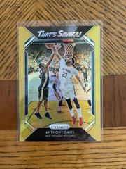 Anthony Davis [Gold Prizm] #3 Basketball Cards 2018 Panini Prizm That's Savage Prices