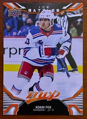 Adam Fox [Ice Battle] #33 Hockey Cards 2022 Upper Deck MVP Prices