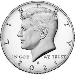 2021 S [SILVER PROOF] Coins Kennedy Half Dollar Prices