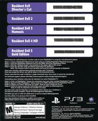 DLC Card Back | Resident Evil 6 Anthology Playstation 3