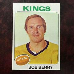 Bob Berry #196 Hockey Cards 1975 Topps Prices