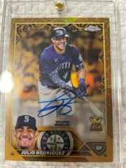 Julio Rodriguez #CGA-JR Baseball Cards 2023 Topps Gilded Collection Chrome Gold Etch Autographs Prices
