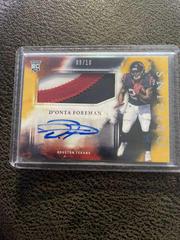 D'Onta Foreman [Patch Autograph Gold] Football Cards 2017 Panini Origins Prices