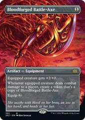 Bloodforged Battle-Axe [Borderless] #392 Magic Double Masters 2022 Prices