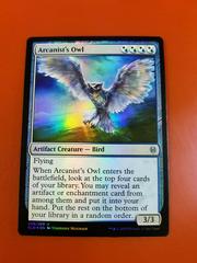 Foil Arcanist/'s Owl Throne of Eldraine Magic MTG