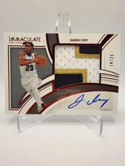 Jaden Ivey [Patch Autograph Red] #49 Basketball Cards 2022 Panini Immaculate Collection Collegiate Prices