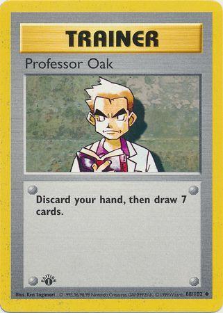 Professor Oak [1st Edition] #88 Prices | Pokemon Base Set | Pokemon Cards