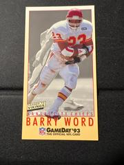 Barry Word #160 Football Cards 1993 Fleer Gameday Prices