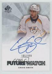 Craig Smith [Autograph] #268 Hockey Cards 2011 SP Authentic Prices