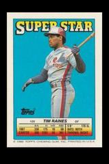 Tim Raines #20 Baseball Cards 1988 Topps Stickercard Prices