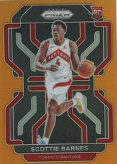 Scottie Barnes [Orange Prizm] Basketball Cards 2021 Panini Prizm Prices