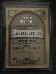 Back | Yermin Mercedes Baseball Cards 2021 Topps Gypsy Queen Autographs