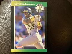 Dave Henderson #190 Baseball Cards 1989 Donruss Baseball's Best Prices