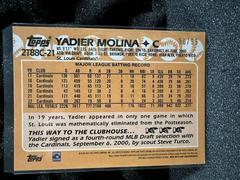 Back | Yadier Molina [Green] Baseball Cards 2023 Topps Series 2 1988 Chrome