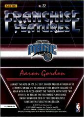 Aaron Gordon [Holo] #22 Basketball Cards 2018 Panini Donruss Optic Franchise Features Prices