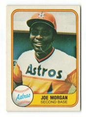 Joe Morgan #78 Baseball Cards 1981 Fleer Prices