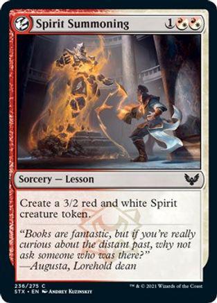 Spirit Summoning [Foil] Magic Strixhaven School of Mages