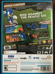 U.S. Back Cover | Sonic Lost World [Deadly Six Edition] Wii U