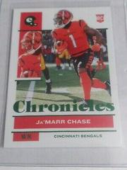 Ja'Marr Chase [Green] #17 Football Cards 2021 Panini Chronicles Prices