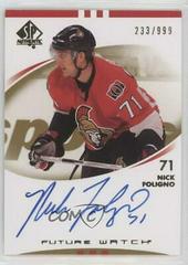 Nick Foligno [Autograph] Hockey Cards 2007 SP Authentic Prices
