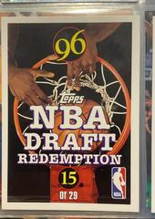 Redemption Card #15 Basketball Cards 1996 Topps Draft Redemption Prices