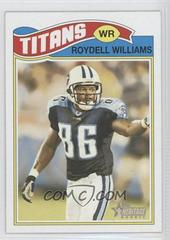 Roydell Williams #294 Football Cards 2005 Topps Heritage Prices