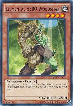 Elemental HERO Woodsman SDHS-EN003 YuGiOh Structure Deck: HERO Strike