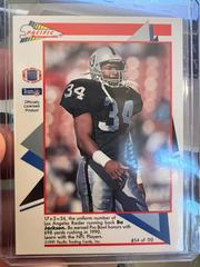 Bo Jackson Football Cards 1991 Pacific Flash Cards Prices