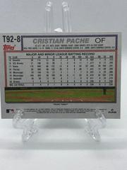 Back Of Card | Christian Pache Baseball Cards 2021 Topps Update 1992 Redux