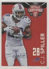 C.J. Spiller [Mirror Platinum Red] #10 Football Cards 2014 Panini Totally Certified Prices