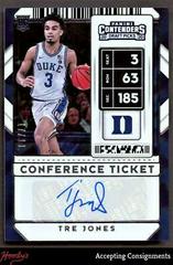Tre Jones [Conference Autograph] #92 Basketball Cards 2020 Panini Contenders Draft Picks Prices