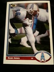 Front | Sean Jones Football Cards 1991 Upper Deck