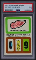 Detroit Red Wings Hockey Cards 1978 Topps Team Insert Prices