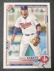 Aaron Sabato #BD-163 Baseball Cards 2021 Bowman Draft Prices