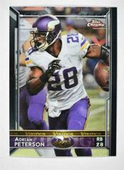 Adrian Peterson #24 Football Cards 2015 Topps Chrome Prices