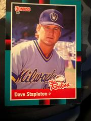 Dave Stapleton #4 Baseball Cards 1988 Donruss Rookies Prices